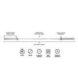 20kg Olympic Bar Barbell (7ft) Advanced - 1000lbs / 450kg max load