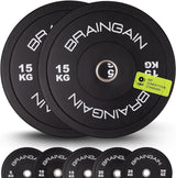 Black HD Bumper Weight Plates Rubber - 5kg to 25kg