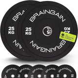 Black HD Bumper Weight Plates Rubber - 5kg to 25kg
