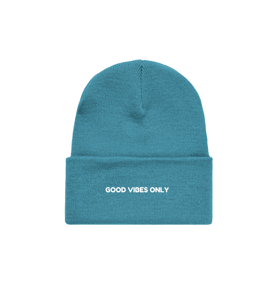 Airforce Blue BRAINGAIN GOOD VIBES ONLY BEANIE (2nd)