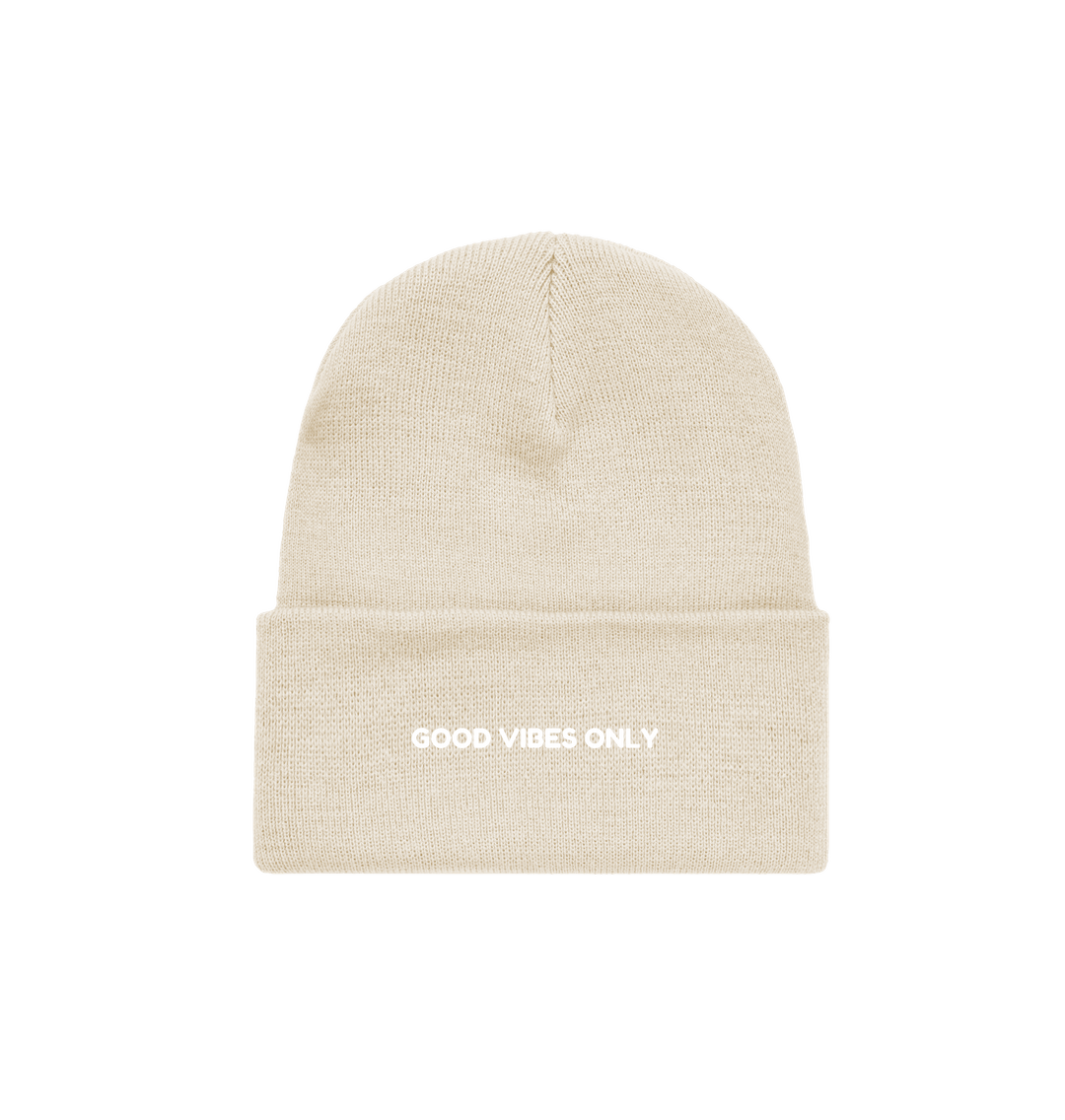 Almond BRAINGAIN GOOD VIBES ONLY BEANIE (2nd)